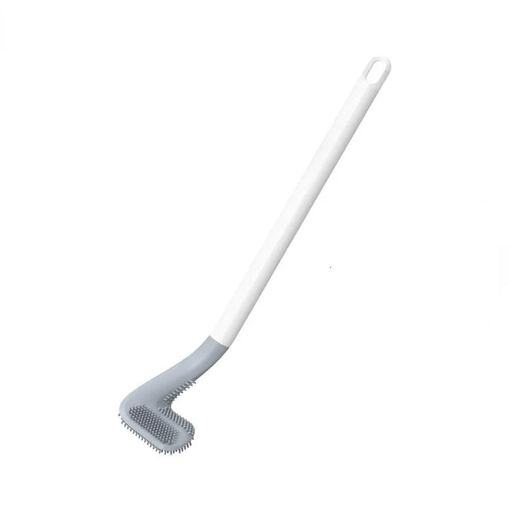 Sauberkeit leicht gemacht: Hygienische Toilettenbürste PureClean mit L-Kopf und belüftetem Halter.