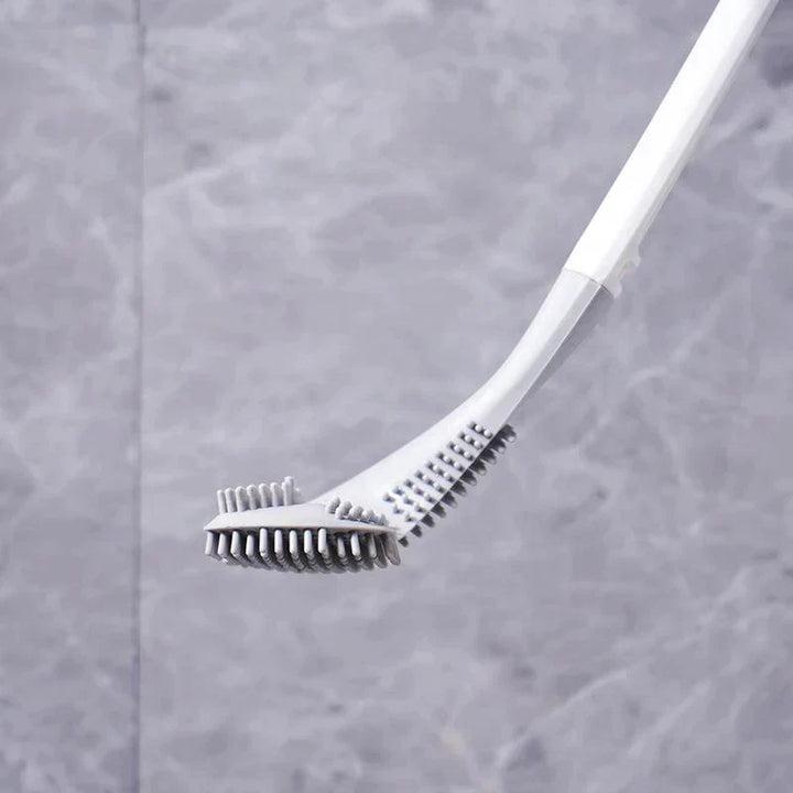 Effektive Badreinigung: Hygienische Toilettenbürste mit robusten TPR-Borsten und praktischem Halter.