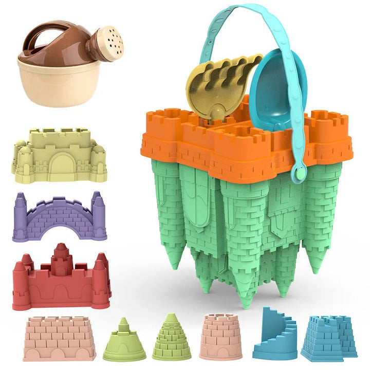 Montessori Sandspielzeug-Set für Kinder, fördert Kreativität & motorische Fähigkeiten beim Outdoor-Spiel.