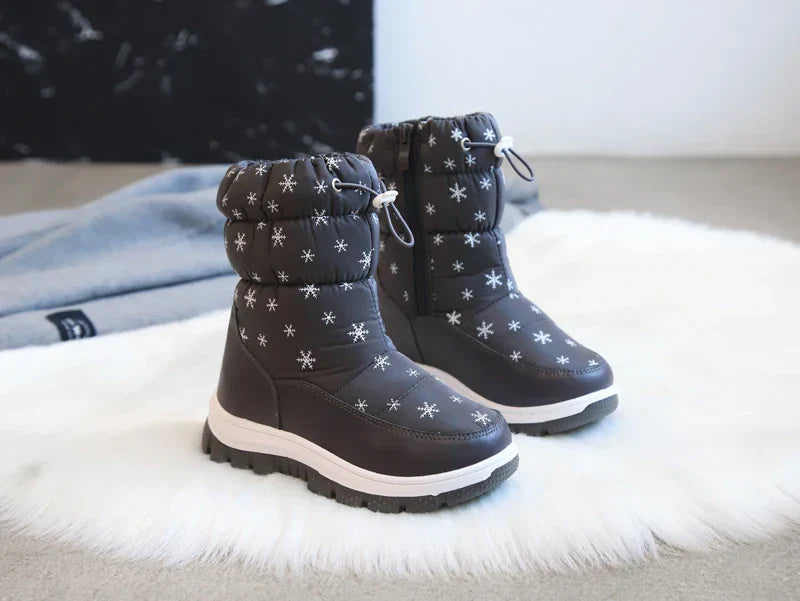 Bequeme Damen-Schneestiefel, ideal für kaltes Wetter; wasserdicht und mit rutschfester Profilsohle.