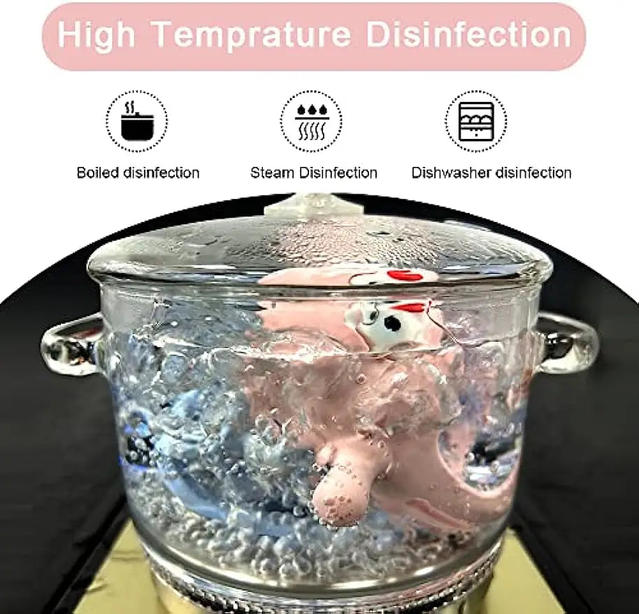 Geschenk-Tipp: Lila Silikon-Beißring für Babys, beruhigt Zahnfleisch beim Zahnen. Sicheres Babyspielzeug.
