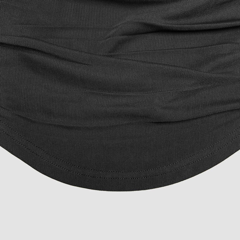 Modernes asymmetrisches Damen Abendtop mit Korsett-Look. Sehr figurbetont und schick für Date Nights.