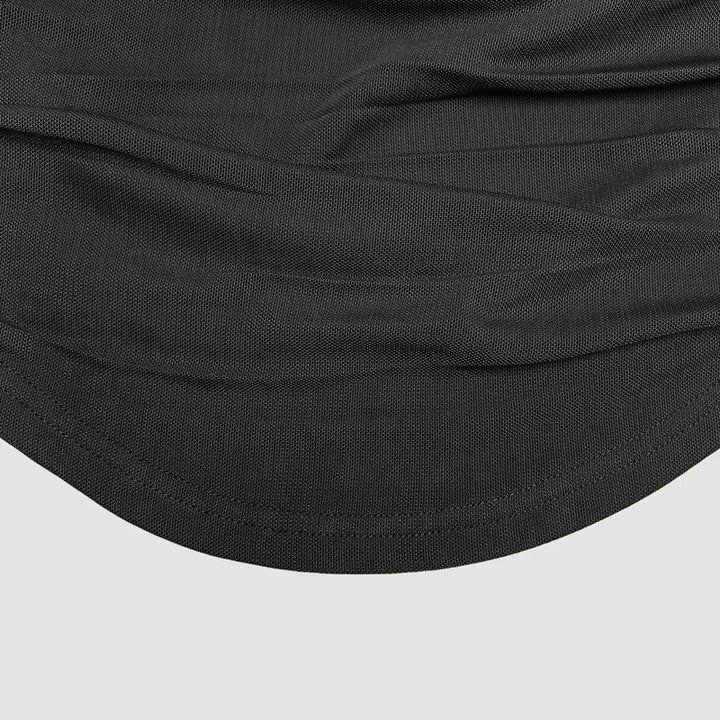 Modernes asymmetrisches Damen Abendtop mit Korsett-Look. Sehr figurbetont und schick für Date Nights.