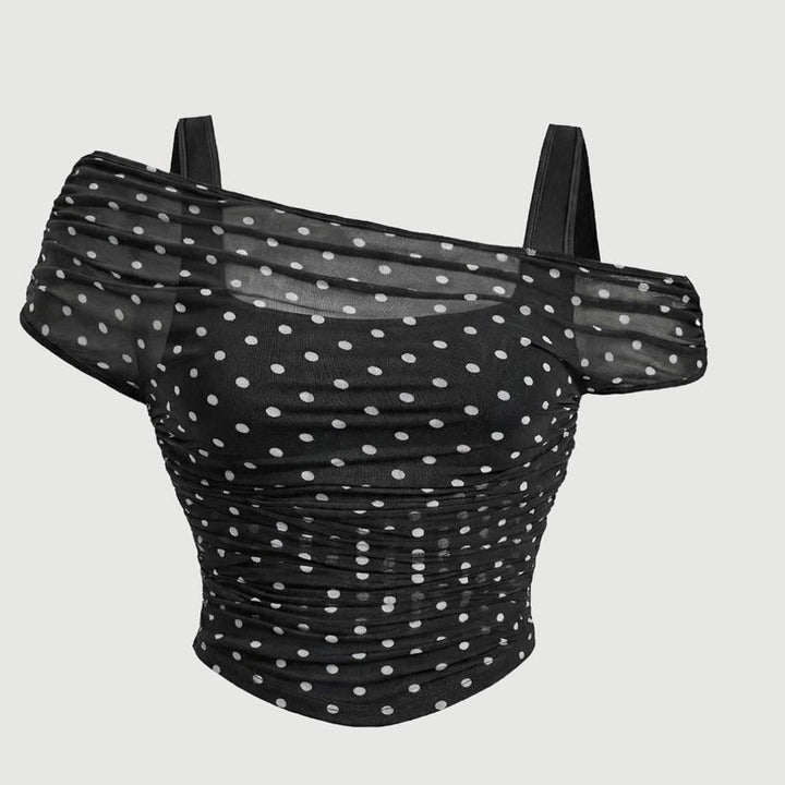 Asymmetrisches Ein-Schulter Top für Damen. Elegant, modern und figurbetont für stilvolle Anlässe.