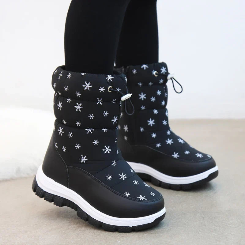 Hochwertige Winterstiefel für Damen, rutschfest, wasserdicht und sehr warm für eisige Tage.