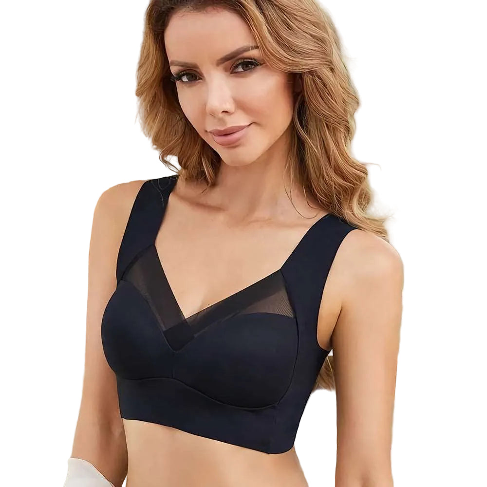 Damen nahtloser Push-up-BH Eline ohne Bügel für unsichtbaren Komfort und einen glatten Rücken.