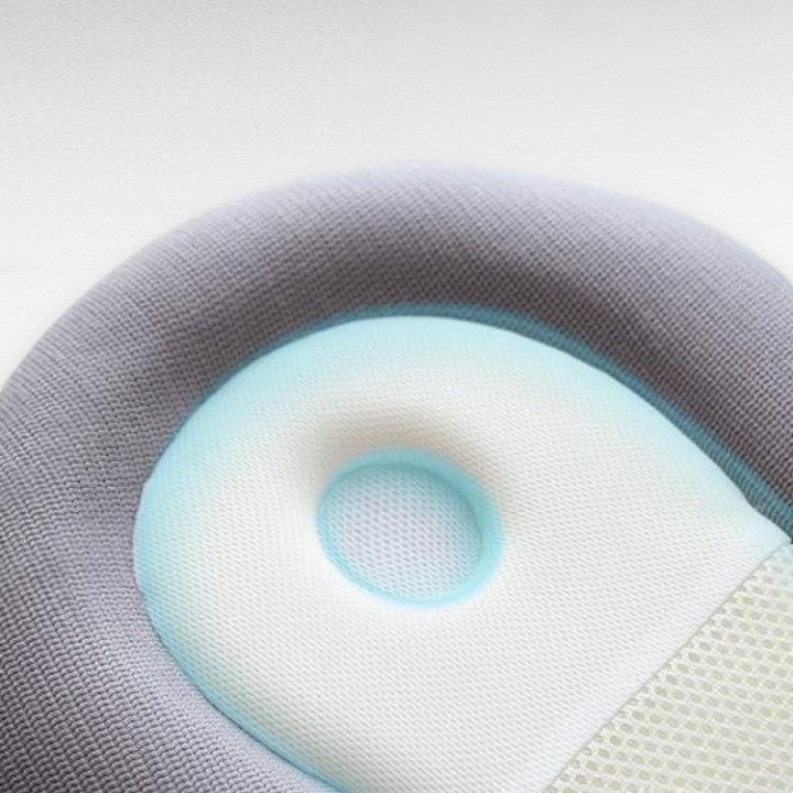 Baby-Lagerungskissen für Neugeborene, fördert sicheren und ergonomischen Babyschlaf im Babybett. Baumwollkissen.