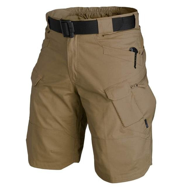 Elastische Herren Tactical Cargo Shorts mit vielen Taschen, funktionell für Sport, Wandern & den Alltag.