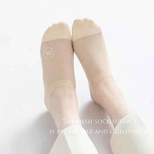 4er-Set Unisex No-Show-Socken, unsichtbar & atmungsaktiv, mit Anti-Rutsch. Perfekt für Sneaker & Loafer.