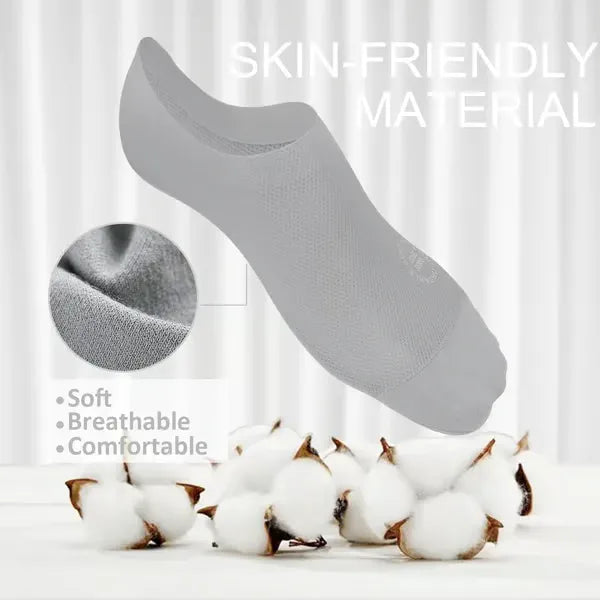Rutschfeste & atmungsaktive No-Show-Socken (4er-Set) für Damen & Herren. Unsichtbare Komfort-Socken für Sneaker.