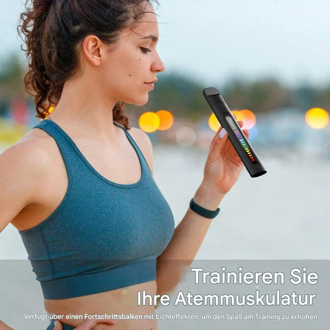 Unisex Atemtrainer für Fitness und maximale Lungenkapazität. Effektives Atemmuskeltraining für Sportler & Gesundheit.