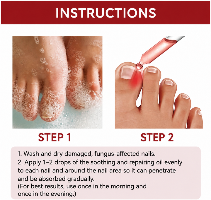 Detailansicht des Nagelreparatur-Serums, ideal für Nagelpflege, Hand- & Fußpflege sowie Nagelstärkung.