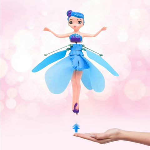 Magische Feenpuppe als Sensor Flugspielzeug, ein ideales interaktives Geschenk für Kinder mit hellem LED Licht.