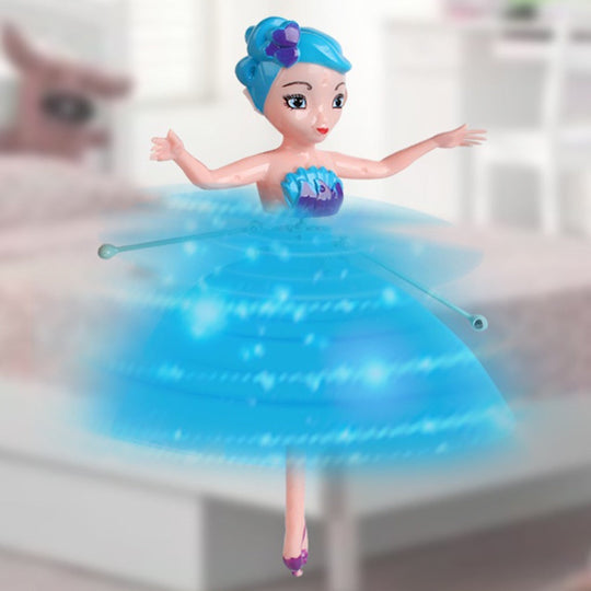 Fliegende Feenpuppe mit Sensorsteuerung und LED Licht, ein faszinierendes handgesteuertes Indoor Spielzeug für Kinder.