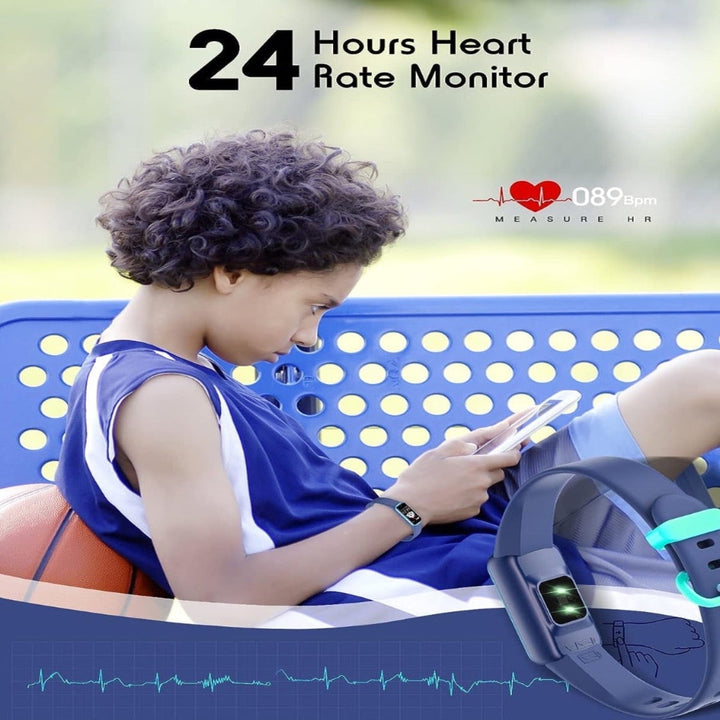 Vielseitige Kinder Smartwatch als Gesundheitstracker für Jungen & Mädchen, leicht & komfortabel zu tragen.