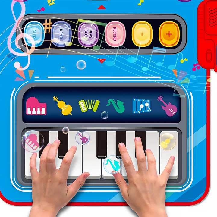 MelodyPlay Musikspielmatte: Bietet Kleinkindern interaktiven Spielspaß mit Musik, ideal als kreatives Lernspielzeug.