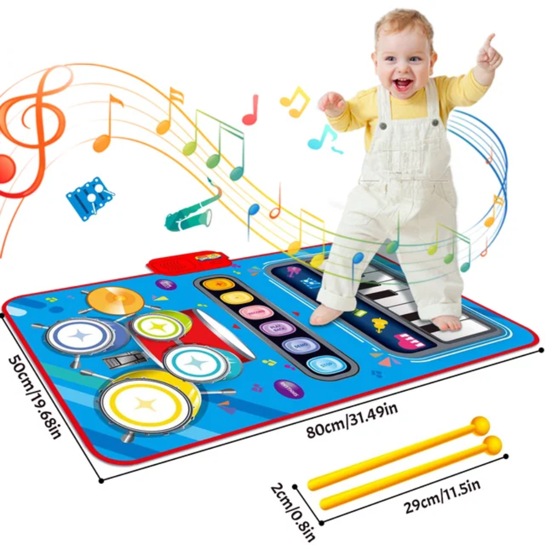 Interaktive Musik-Spielmatte MelodyPlay, ideal zur Förderung der sensorischen Entwicklung und Motorik bei Kindern.