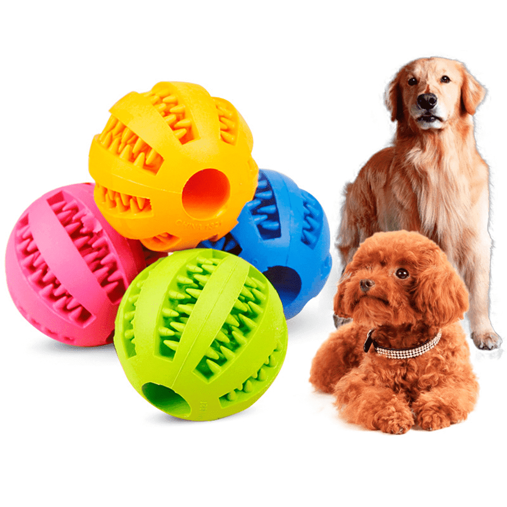Interaktiver Hundefutterspender & Zahnreinigungsspielzeug für Kaubedarf und Zahnpflege.