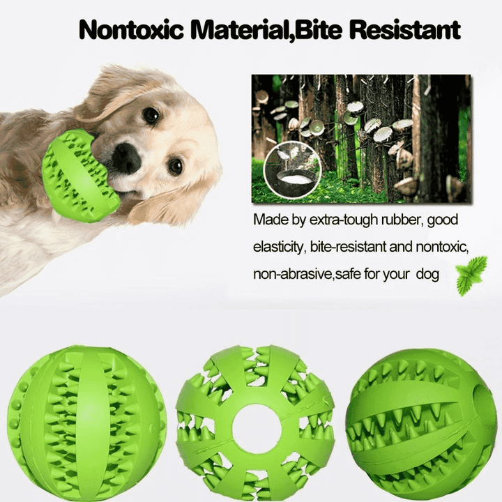 Vielseitiges Hundespielzeug: Futterspender, Zahnreinigung & Kauspielzeug in einem für interaktive Hunde.
