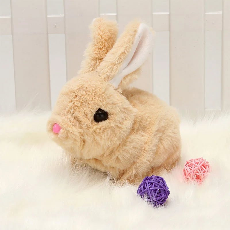 Reagierender Plüschtier-Hase: Interaktives Kinderspielzeug, ein elektronischer Kuschelhase zum Liebhaben und Spielen.