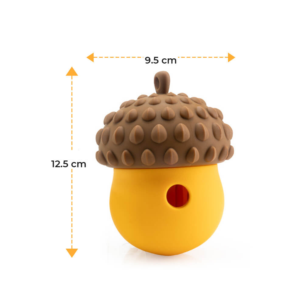 Welpenfreundlicher Slow Feeder: Silikon-Tannenzapfen als Futterspender; ideal für Beschäftigung & Kauen.