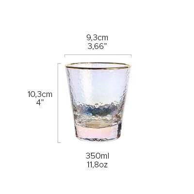Stilvolle irisierende Highballgläser, perfektes Küchenzubehör für besondere Anlässe & den Alltag.