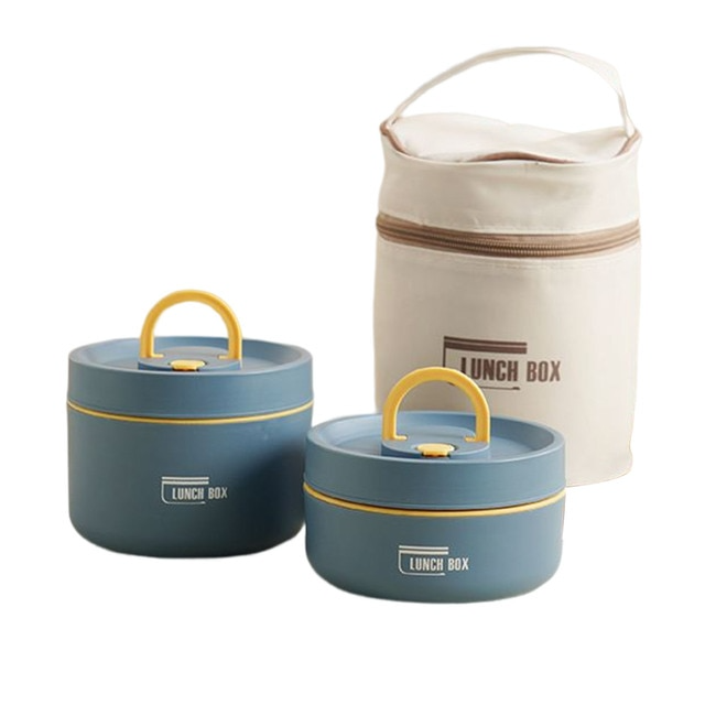 Isolierte Lunchbox mit Tragetasche. Ideal für warme Suppen oder kühle Salate.