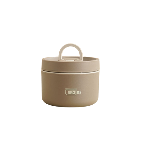 Vielseitige Isolier-Lunchbox aus Edelstahl. Mit Tragetasche für Mahlzeiten unterwegs.