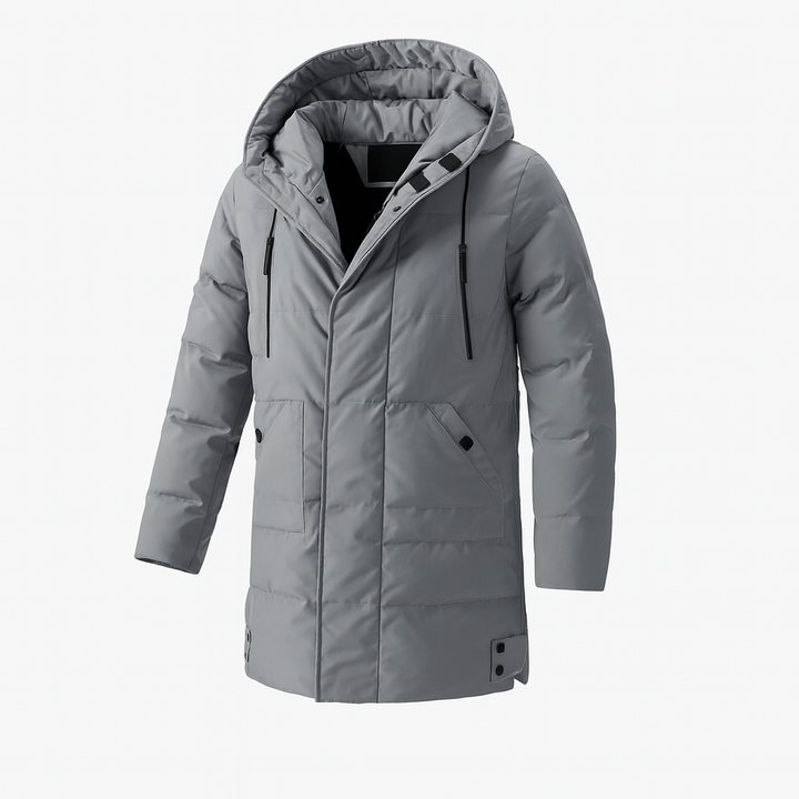 Stylischer, warmer Herren Parka mit Kapuze, perfekt als Freizeitjacke oder Übergangsjacke. Auch in großen Größen erhältlich.
