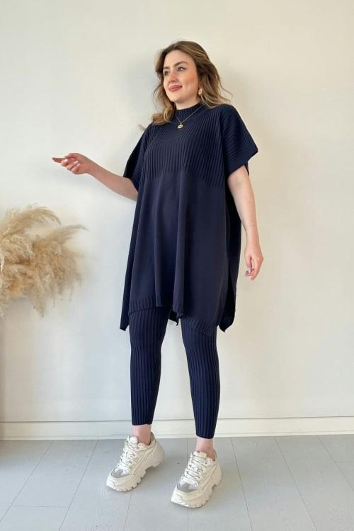 Herbst Damen Strickset: Warmer & bequemer Zweiteiler aus Strick für Damen, stilvoll für Herbsttage.