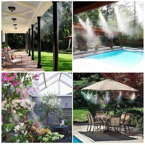 Gartenwerkzeug: Effizientes Bewässerungssystem für Garten & Terrasse, kühlt und spart Wasser, optimierte Pflanzenpflege.