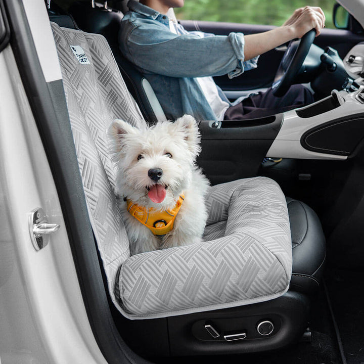 Waschbares Hundeautositzbett, kühlend; geeignet für kleine & große Hunde im Auto.