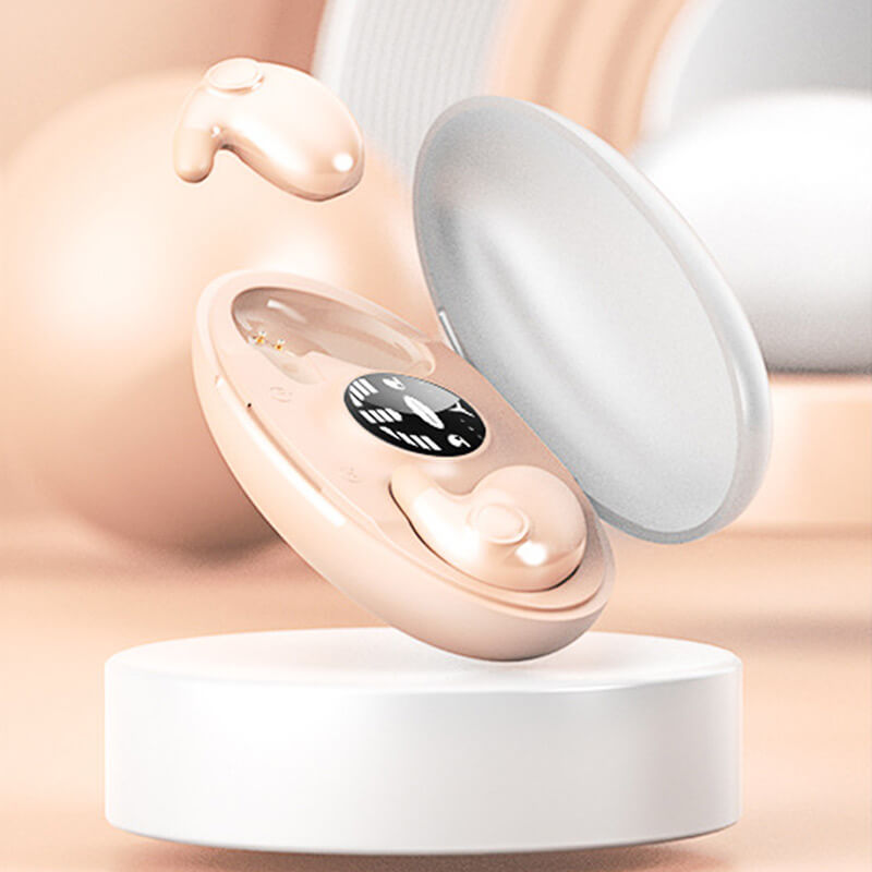 Sicher sitzende kabellose In-Ear Kopfhörer. Komfortable Bluetooth Ohrhörer, perfekt für Schlaf & sportliche Aktivitäten.