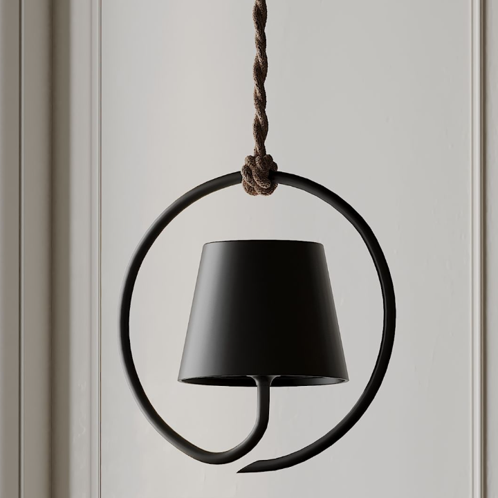 Kabellose LED Hängelampe LumiCord, dimmbar, warmes Licht für gemütliche Innen- & Außenbereiche.