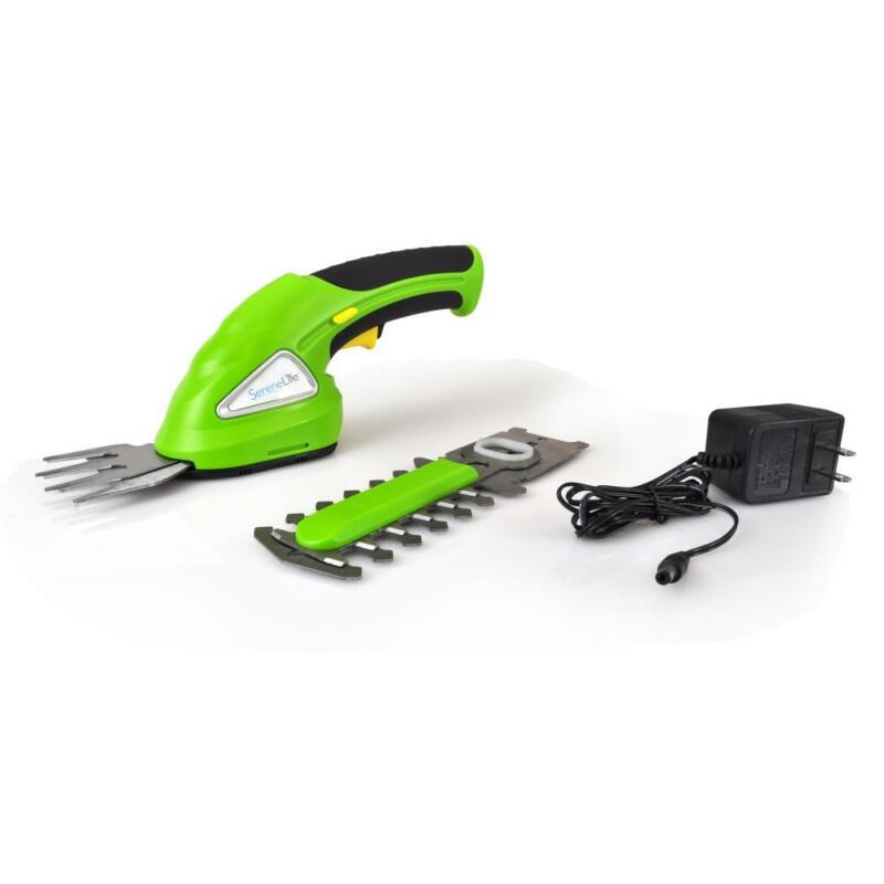 Person trimmt Rasenkanten mit dem kabellosen Akku-Rasentrimmer. Ideal für präzise Rasenpflege & Gartenarbeit.