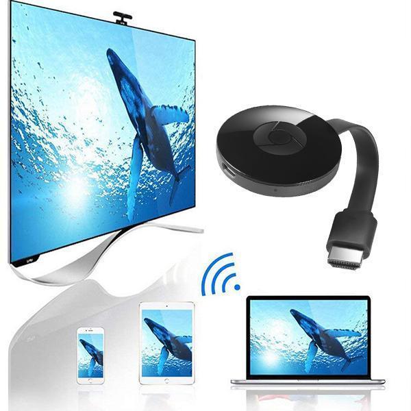 Full HD HDMI WiFi Display Adapter unterstützt Miracast, Airplay und DLNA für vielseitiges Streaming.