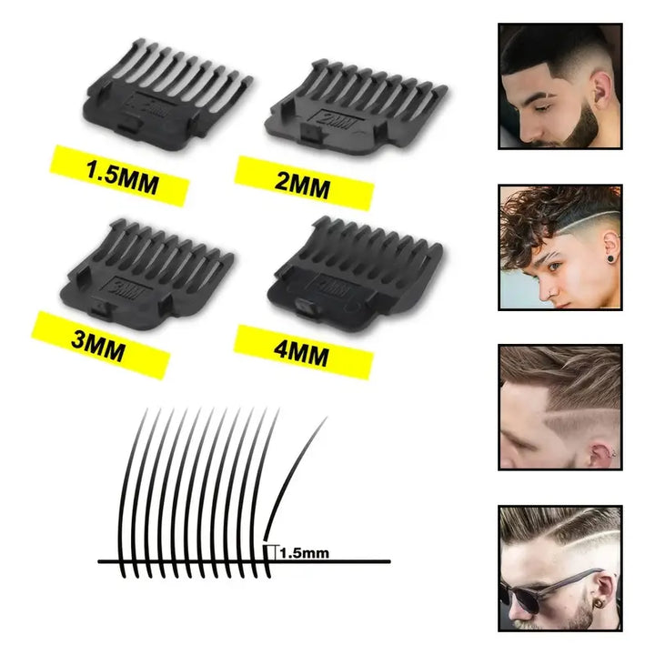 Ergonomischer, kabelloser Präzisions-Trimmer für Herren. Einfache Handhabung beim Bart- & Haare trimmen.