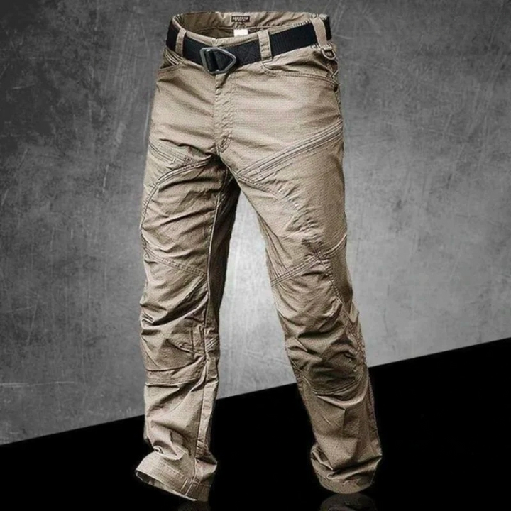 Herren wasserdichte taktische Outdoor-Hose mit vielen Taschen, ideal für Wanderungen und Arbeit.