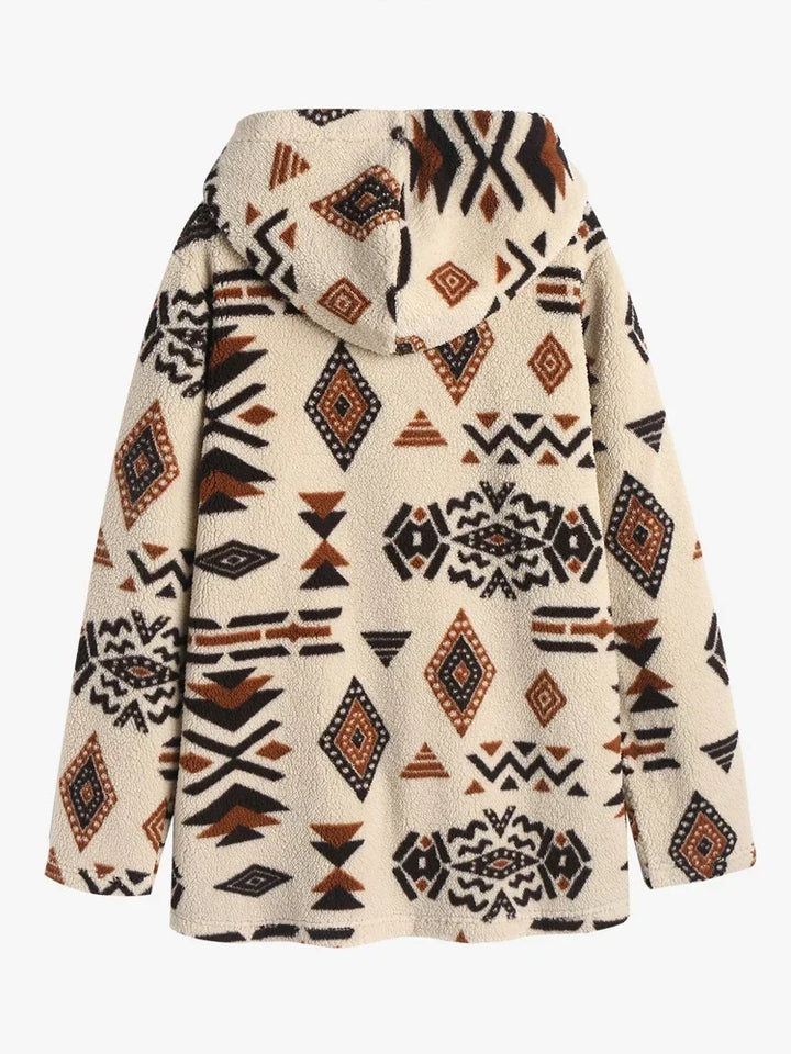 Stylische Freizeitjacke: Unisex Azteken Cardigan für Herren & Damen, warm & modisch im Vintage-Strick-Design.