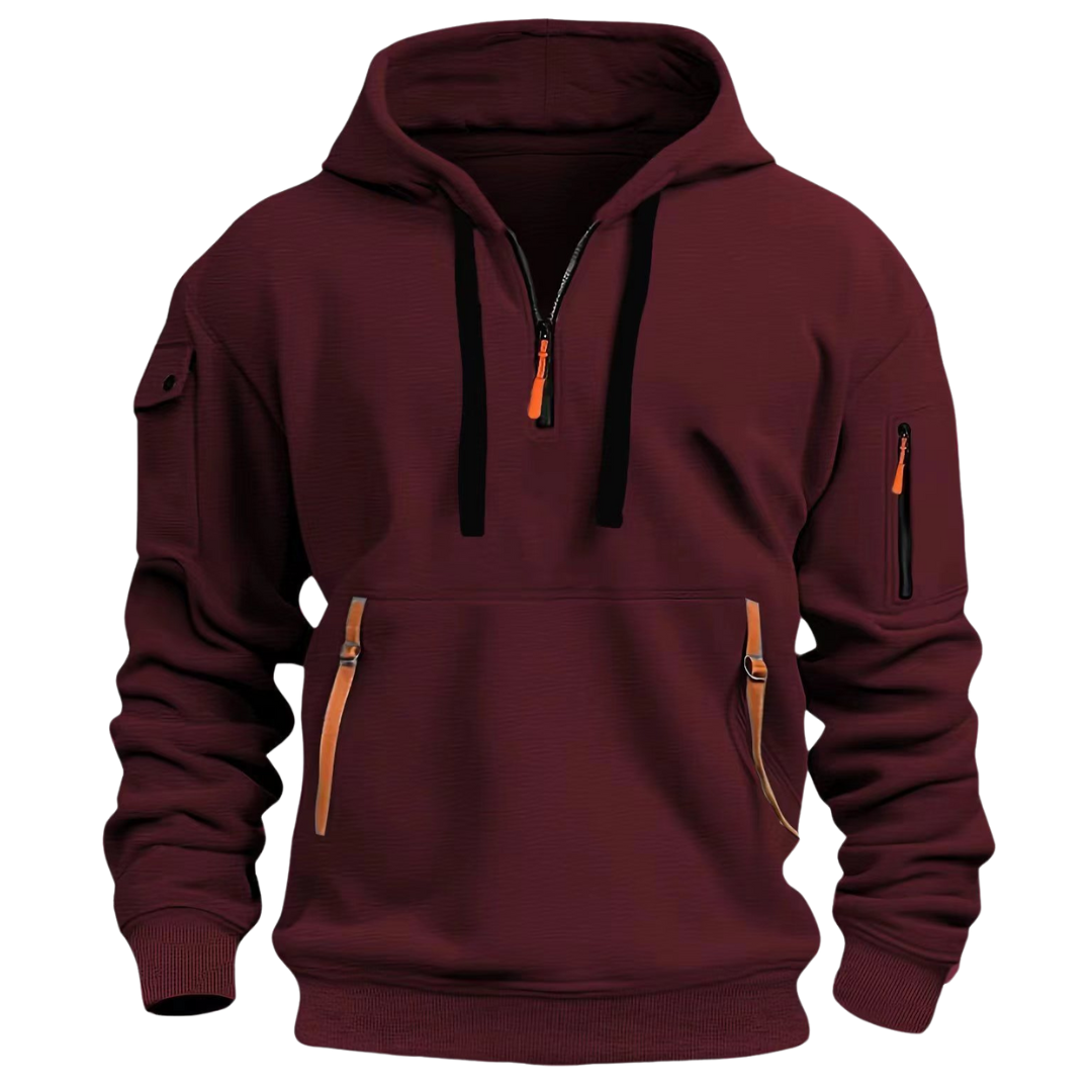 Eleganter Herren-Kapuzenpullover für ganzjährige Freizeitaktivitäten. Bietet Komfort und Stil.