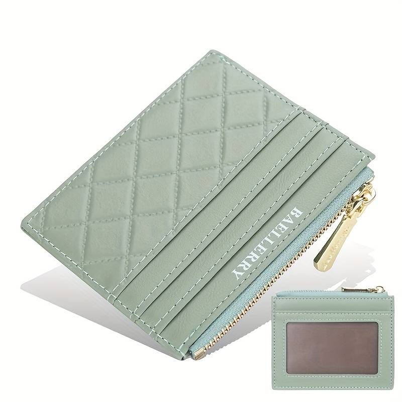 Gesteppter Unisex Mini-Kartenhalter für stilvolle Organisation, kompakt & praktisch für Karten.