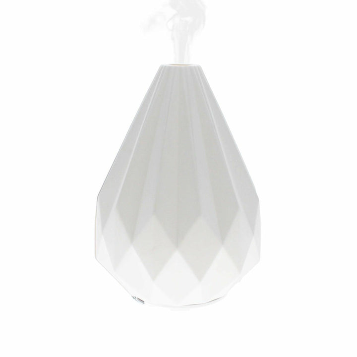 Stilvoller Keramik-Diffusor mit Ultraschallfunktion für Raumduft und befeuchtete Luft, ideal für Ambiente.
