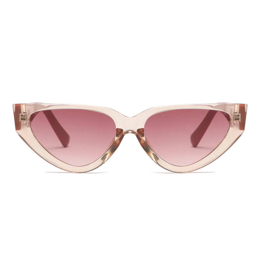 Damen Mode Sonnenbrille, Retro Katzenauge, stilvolles Accessoire für den Sommer.