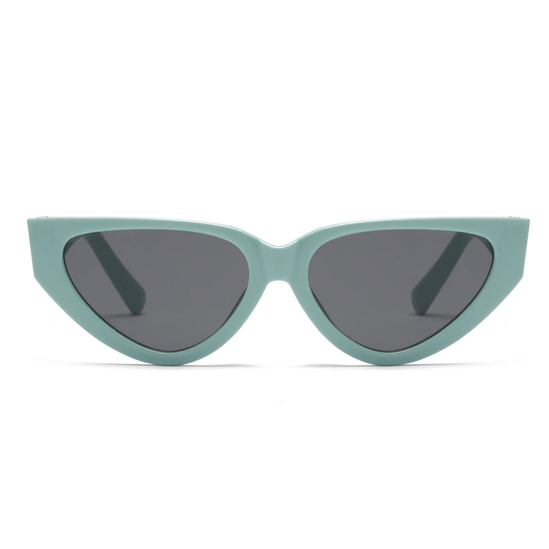 Klassische Retro Damen Sonnenbrille, Katzenaugen-Form, für einen eleganten Sommer-Look.