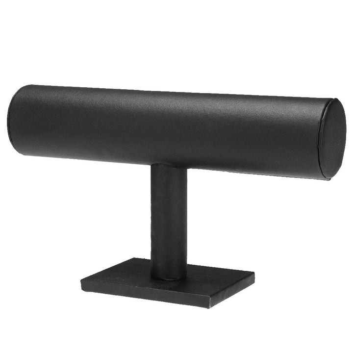 Eleganter T-Bar Schmuckhalter aus Samt für die stilvolle Präsentation von Armbändern und Ketten.