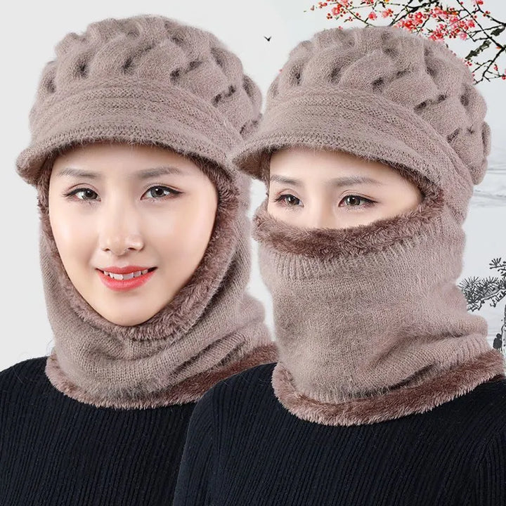 Modisches Unisex Winterset in verschiedenen Farben. Weiche Mütze & warmer Schal, ideal für Outdoor-Aktivitäten.