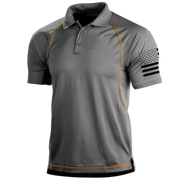 Graues, sportliches Herren Outdoor T-Shirt, alltagstauglich & bequem. Vielseitiges Kurzarm-Shirt für Herrenmode.