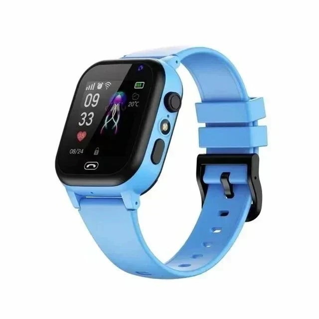 Bunte KidSafe Pro Kinder Smartwatch mit präzisem 4G GPS Tracker für Standortüberwachung & sichere Zonen.