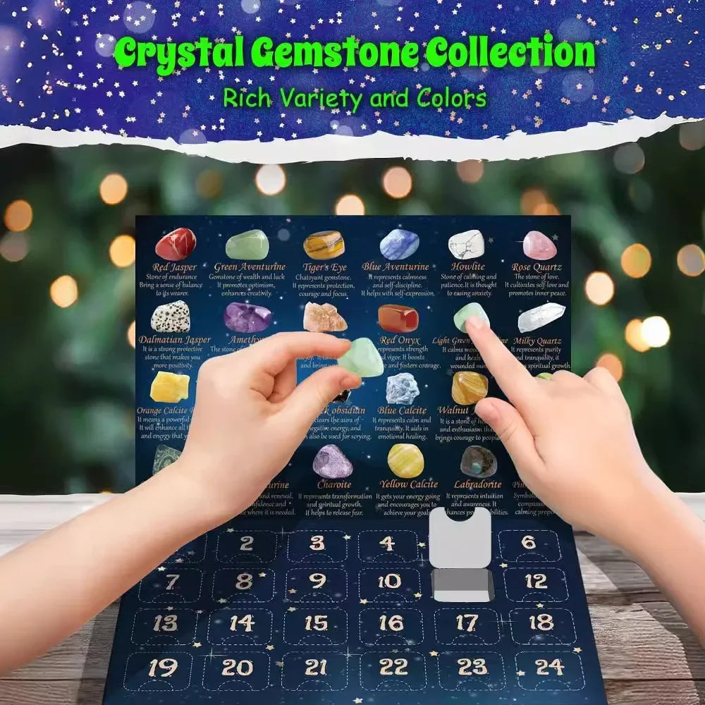Adventskalender für kleine Sammler: 24 einzigartige Edelsteine und Kristalle für die Mineraliensammlung.