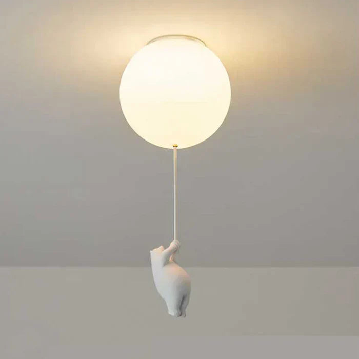 Süße LED-Kinderzimmerlampe in Bär & Ballon Form, ideal für eine zauberhafte Raumatmosphäre.